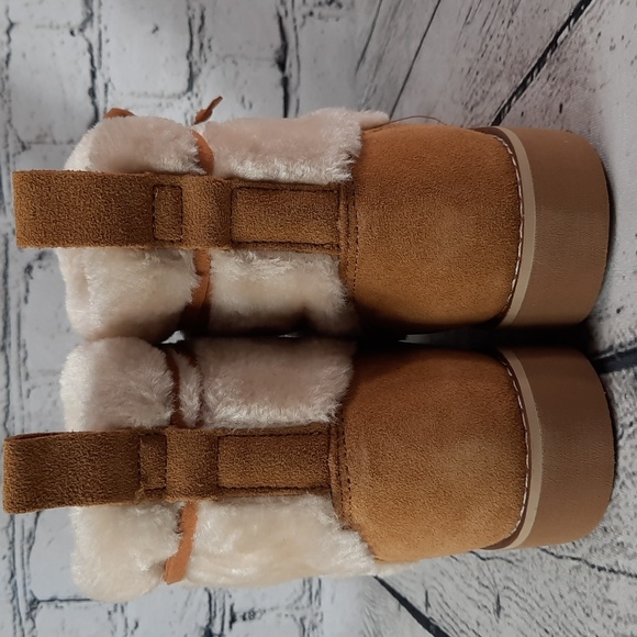 Style & Co.STYLE & COMPANY Womens Beige Mixed Media Cold Weather Zijune Round 7 - Picture 6 of 7